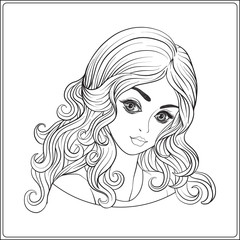 A young beautiful girl.  