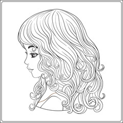 A young beautiful girl.  