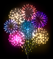 colorful firework