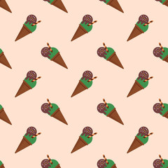 Seamless background image colorful watercolor texture popsicle pattern