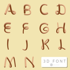 Obraz premium Font Purple