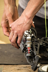 Maintenance of radio-controlled model of the car in a break between competitions