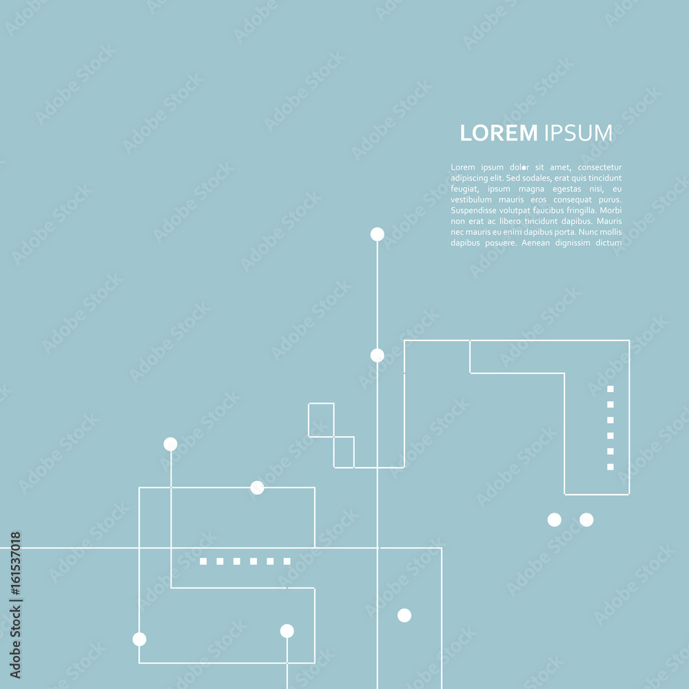 Poster vector blue background with repeating squares