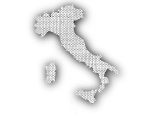 Karte von Italien auf Textur