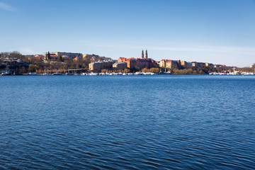 Fototapeta na wymiar City view of old town in Stockholm