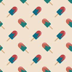 Seamless background image colorful watercolor texture popsicle pattern