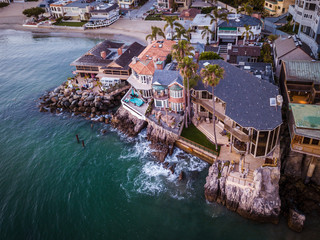 Aerial of Newport Beach Corona Del Mar