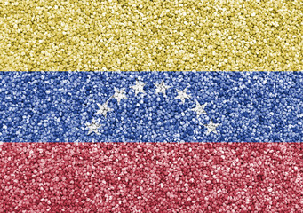 Fahne von Venezuela auf Textur