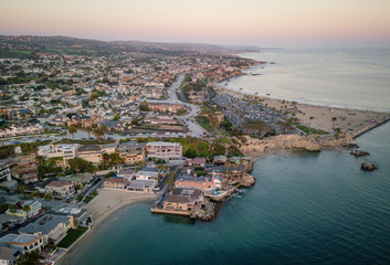 Naklejka na ściany i meble Aerial of Newport Beach Corona Del Mar