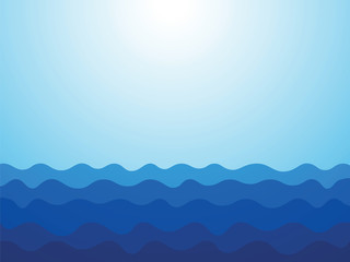 abstract blue waves ocean background