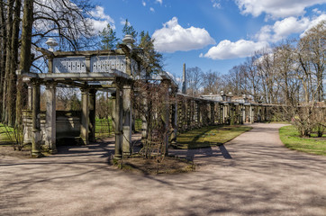 The Hanging Garden in the Catherine Park in Tsarskoye Selo.