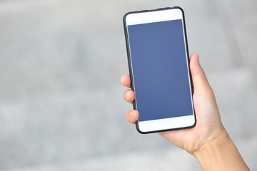 hand use smartphone