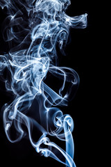 smoke on black background