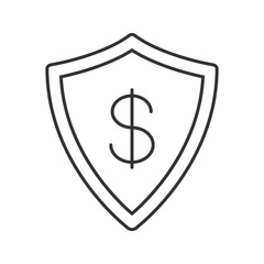 Money security linear icon