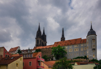 Fototapeta premium The old buildings of city Meissen, Germany