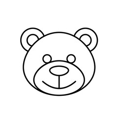 Teddy bear linear icon