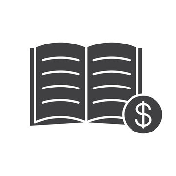 Buy book glyph icon