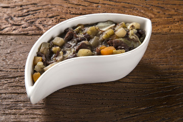 Brazilian traditional food called feijao de capataz.