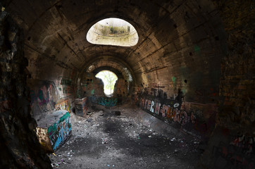 Old tunnel of Stalin. Part of Kiev defense line in WW2 time. today named 