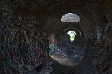 Old tunnel of Stalin. Part of Kiev defense line in WW2 time. today named 