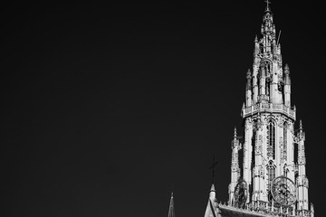 The cathedral in Antwerp