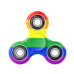 Fidget spinner with Rainbow flag theme