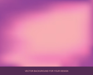 Trend of the watercolor background. Bright backdrop for design. Purple - pink colors. Vector gradient illustration.
