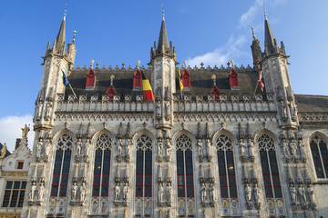 Fototapeta na wymiar Bruges City Hall