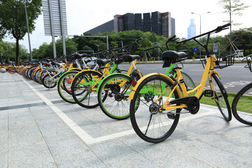 Obraz premium bike-sharing in china