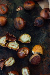 Peeled roasted chestnuts