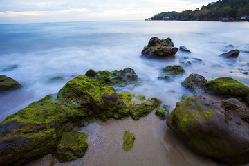 long exposure photography of beautiful sea scape in thailand