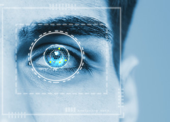 biometric hi tech security retina scan