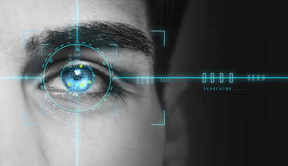 biometric hi tech security retina scan