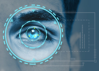 biometric hi tech security retina scan