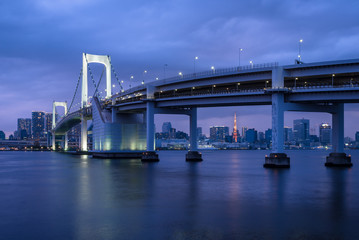 Fototapeta na wymiar Night view of Tokyo Bay - 東京湾の夜景２