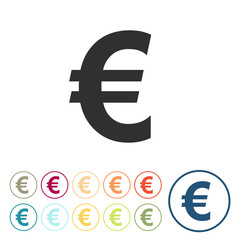 Runde Schaltflächen - Euro  - Geld