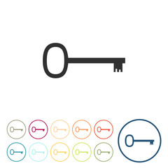 Runde Schaltflächen - alter Schlüssel