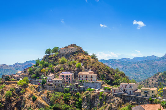Sicilian picturesque village, Savoca,Sicily ,Italy.