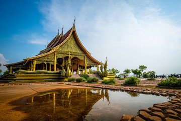 wat Sirindhorn Wararam Phu Prao temple in Ubon Ratchathani, thailand