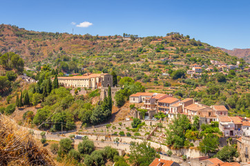 Fototapeta na wymiar Sicilian picturesque village, Savoca,Sicily ,Italy.