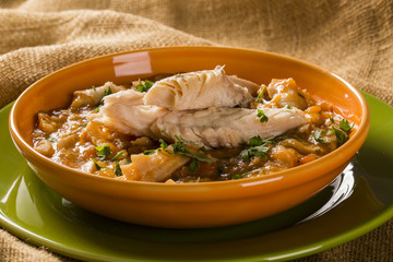 Traditional amazonian fish - Mojica de tucunare