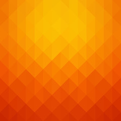 Abstract geometric pattern. Orange triangles background. Vector illustration eps 10.