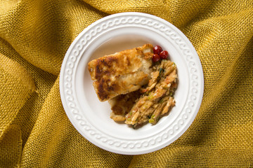 Fried fish with farofa - Traditional amazonian dish - Filhote caboclo