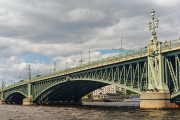 Obraz premium Trinity bridge across the Neva, St. Petersburg
