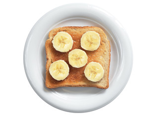 Toast with bananas