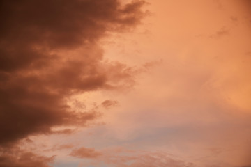Fototapeta premium The sky at sunset with clouds