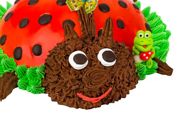 Cake in the form of a Ladybug
