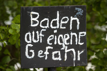 Baden auf eigene Gefahr