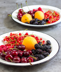 Fresh assorted fruit and berries