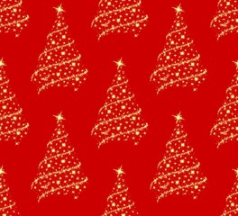 Background with Christmas tree. 